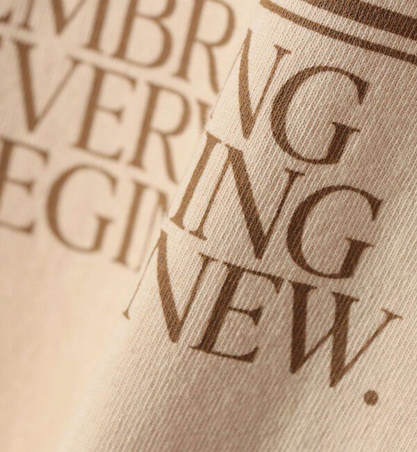 SHIPS for women「【SHIPS別注】81BRANCA: 5分袖 ロゴ TEE」|Tシャツ・カットソー|