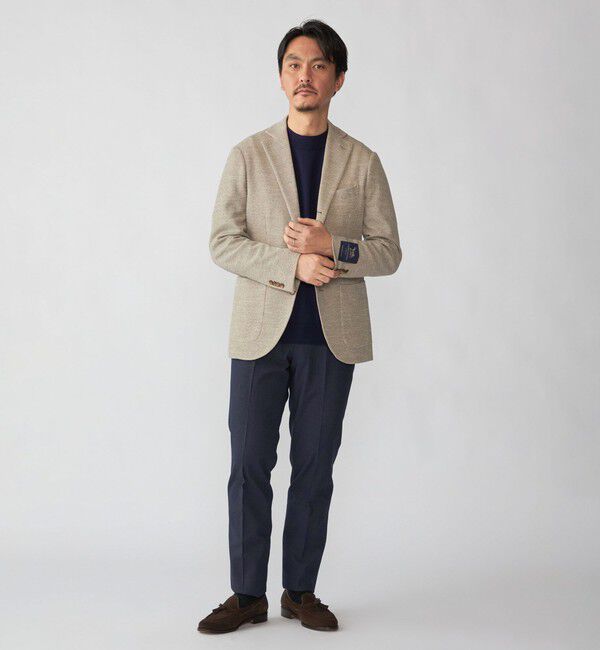 SHIPS「SHIPS:〈FUNCTION〉LANIFICIO ROMA メランジ ジャージー ジャケット」|テーラードジャケット|