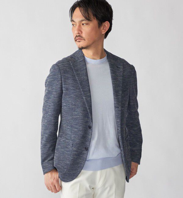 SHIPS「SHIPS:〈FUNCTION〉LANIFICIO ROMA メランジ ジャージー ジャケット」|テーラードジャケット|