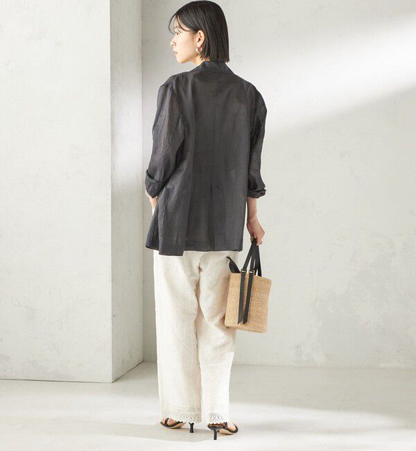 SHIPS for women「〈手洗い可能〉パッチワーク レース ドロスト パンツ」|その他|