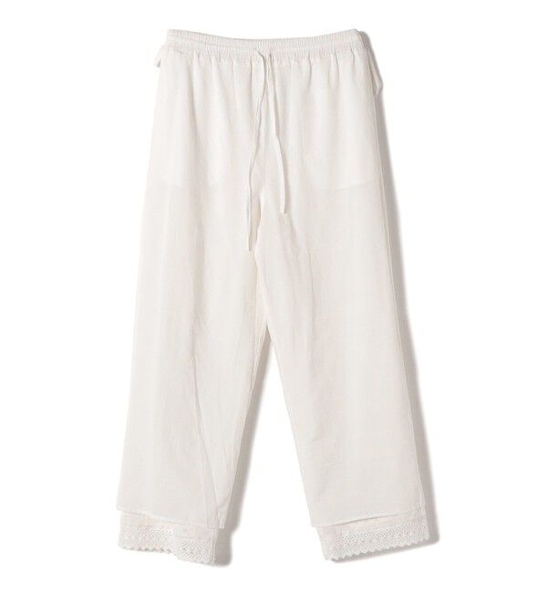 SHIPS for women「〈手洗い可能〉パッチワーク レース ドロスト パンツ」|その他|
