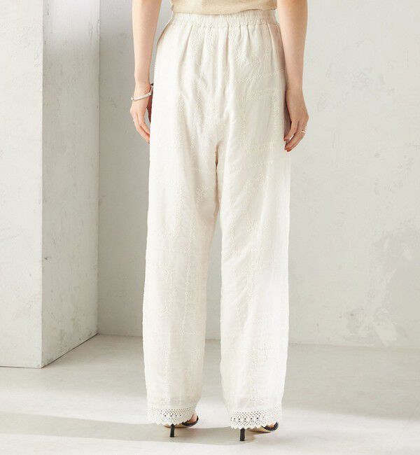 SHIPS for women「〈手洗い可能〉パッチワーク レース ドロスト パンツ」|その他|