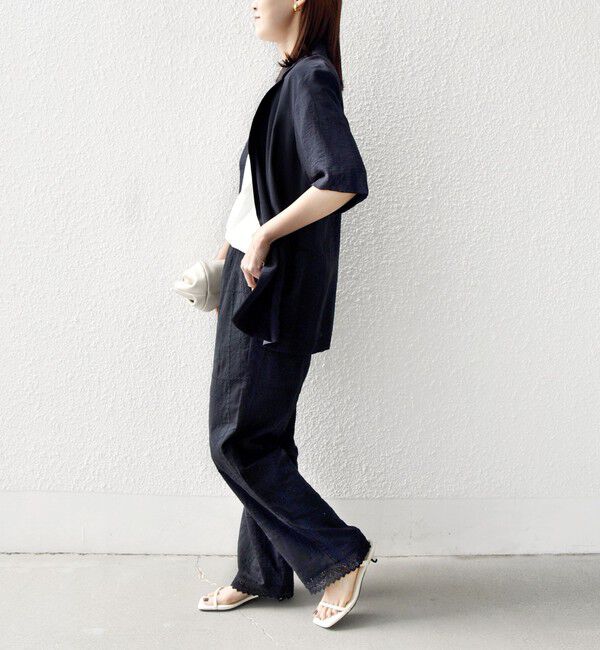 SHIPS for women「〈手洗い可能〉パッチワーク レース ドロスト パンツ」|その他|