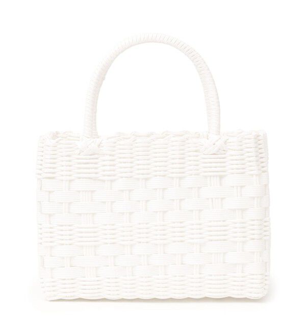 SHIPS Colors 「SHIPS Colors:チューブ トートバッグ」|かごバッグ|ホワイト