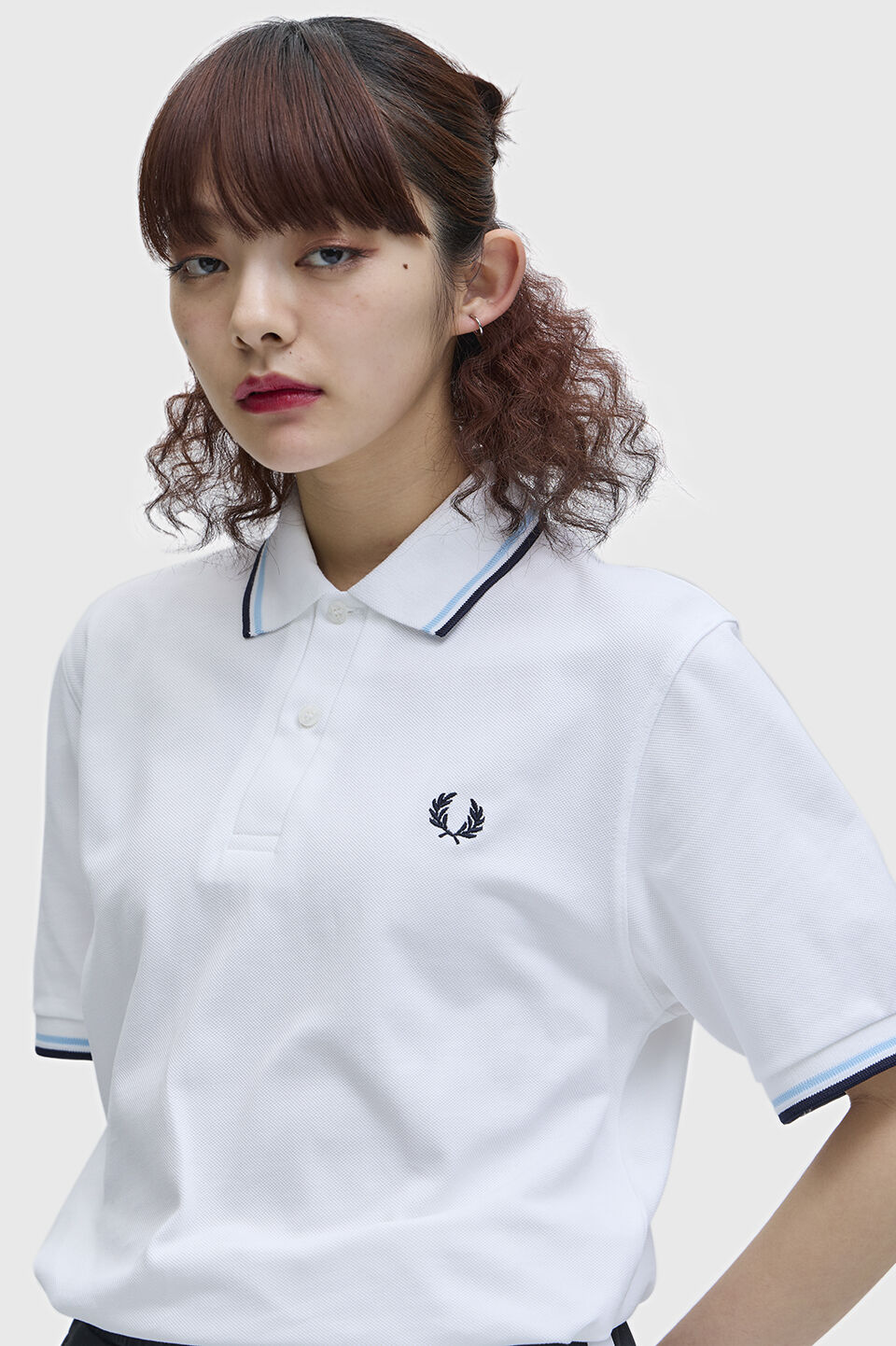 FRED PERRY 「The Fred Perry Shirt  M12 」|ポロシャツ|WHITE/ICE/NAVY