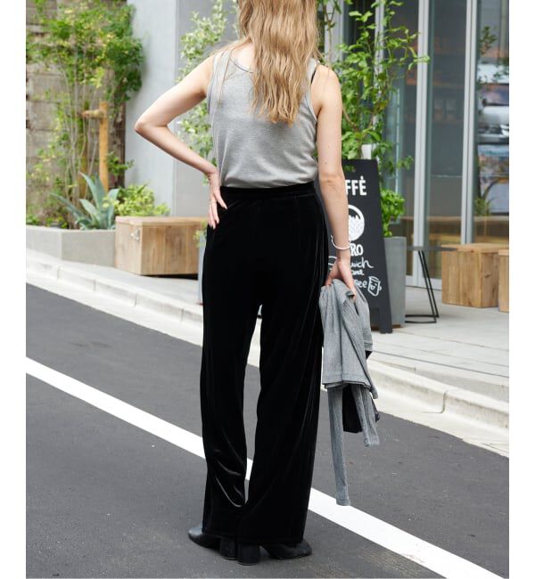 OUTDOOR PRODUCTS Usual Things「ベロアフレアパンツ」|スラックス|