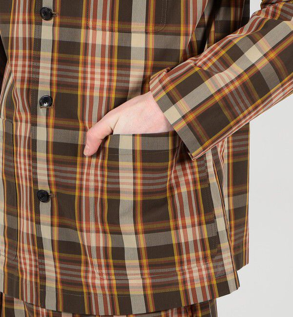 TOMORROWLAND MENS「クレープコットン コックジャケット」|ブルゾン・スタジャン|