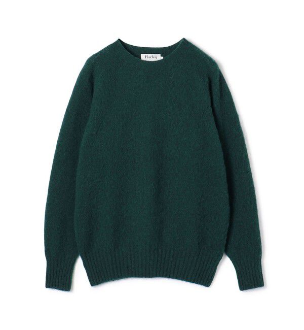 TOMORROWLAND BUYING WEAR「【別注】Harley of Scotland ウール クルーネックプルオーバー」|ニット・セーター|58 ダークグリーン系
