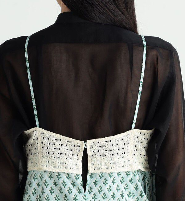 BACCA「リバティプリントレース キャミソールワンピース」|ワンピース|