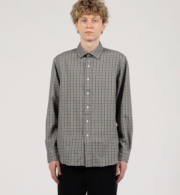 TOMORROWLAND MENS「ウールコットンビエラ セミワイドカラーシャツ」|シャツ・ブラウス|