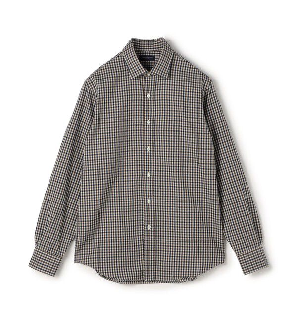TOMORROWLAND MENS「ウールコットンビエラ セミワイドカラーシャツ」|シャツ・ブラウス|46 ブラウン系