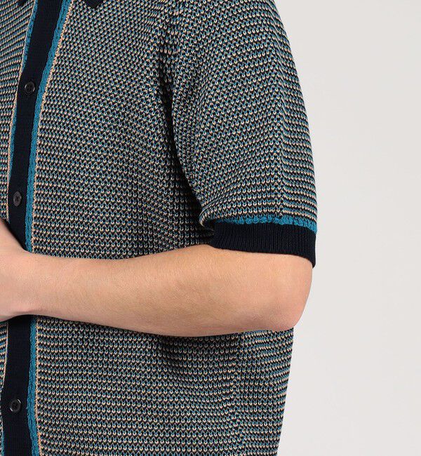 TOMORROWLAND MENS「TOMORROWLAND Tricot マーセライズコットン ハーフスリーブニット」|ニット・セーター|