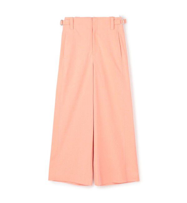 MACPHEE「ナチュラルスラブストレッチ セミワイドパンツ」|その他|25 ライトピンク