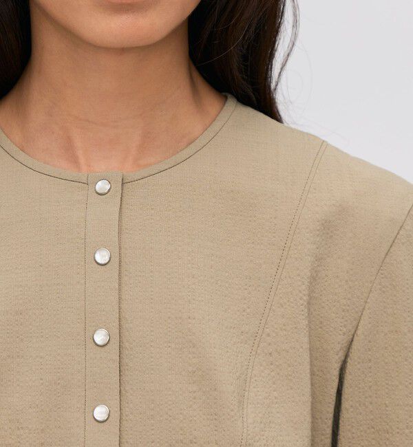 BACCA「シアサッカー ペプラムブラウス」|シャツ・ブラウス|