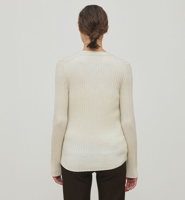 DES PRES「ウールリブ Vネックカーディガン」|カーディガン|