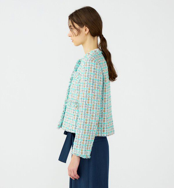 Ballsey「Sorbet クルーネックジャケット」|ノーカラージャケット|