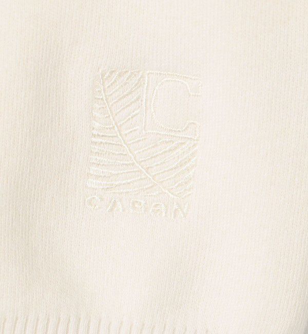 CABaN「コットンカシミヤ クルーネックハーフスリーブプルオーバー」|ニット・セーター|