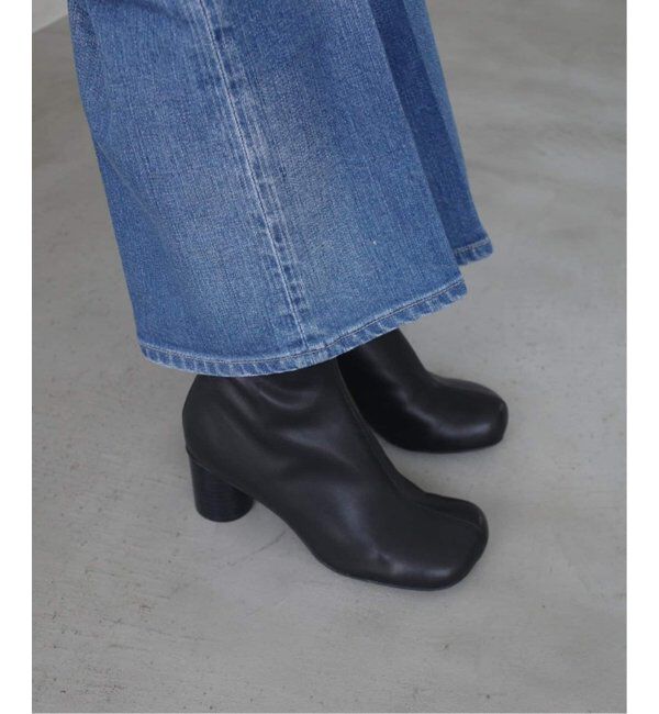 SLOBE IENA「《追加》SLOBE スクエアトゥショートブーツ」|ショートブーツ|