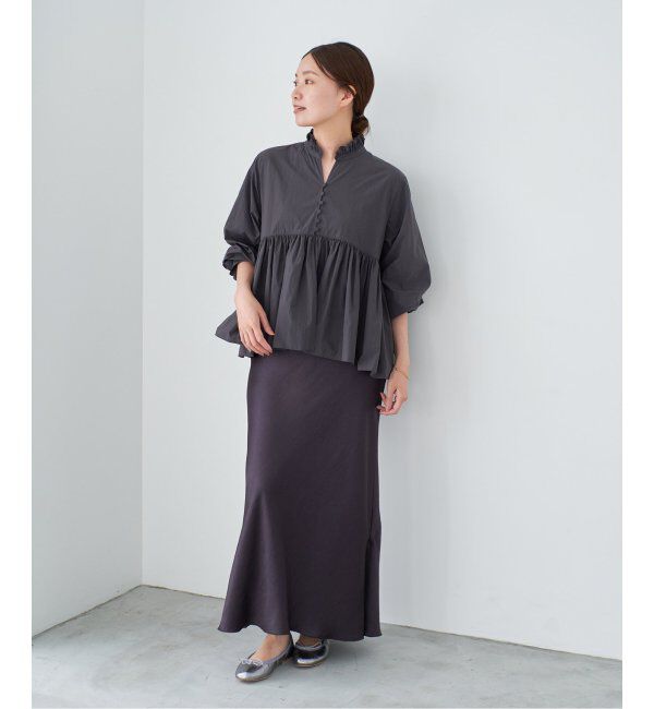 IENA「《追加9》ダブルサテンスカート」|スカート|