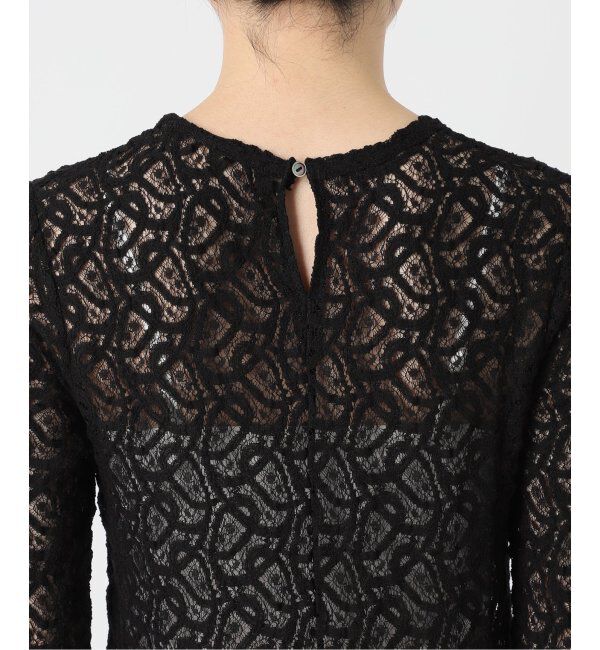 IENA「《追加3》ペイズリー ストレッチレースプルオーバー」|Tシャツ・カットソー|