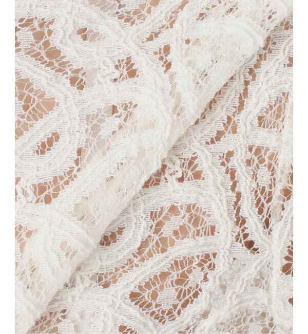 IENA「《追加3》ペイズリー ストレッチレースプルオーバー」|Tシャツ・カットソー|