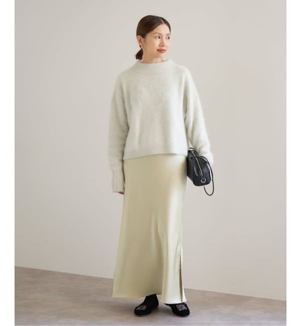 IENA「《WEB・一部店舗限定 追加12》ダブルサテンスカート」|スカート|