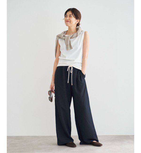 IENA「リネン混イージーパンツ」|その他|