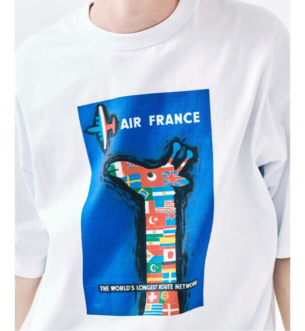 417 EDIFICE「SAVIGNAC サヴィニャック別注 French Company プリントTシャツ 1」|Tシャツ・カットソー|ホワイト