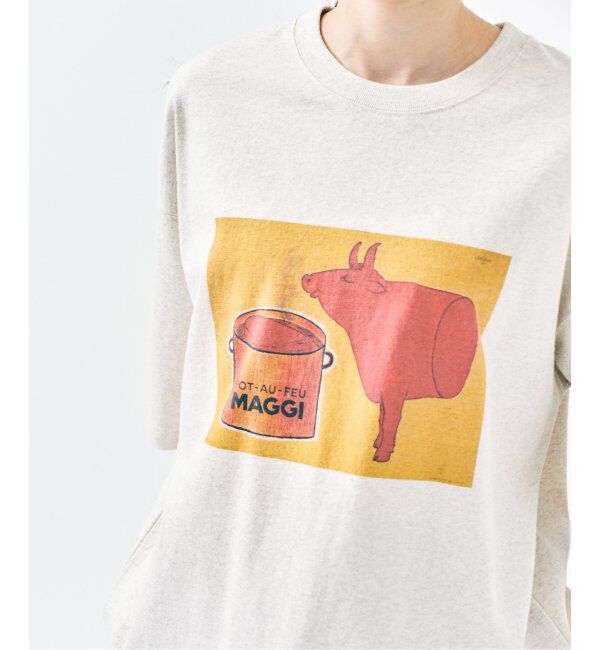 417 EDIFICE「SAVIGNAC サヴィニャック別注 French Company プリントTシャツ 1」|Tシャツ・カットソー|ナチュラル