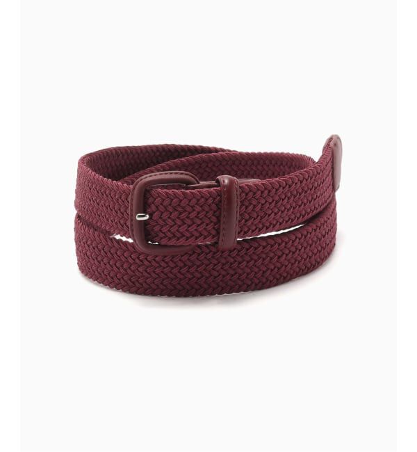 EDIFICE「エラスティック メッシュベルト」|ベルト|ボルドー