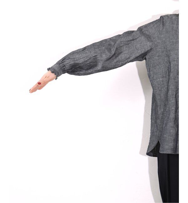 journal standard luxe「《追加》CLシャンブレー フリルブラウス」|シャツ・ブラウス|