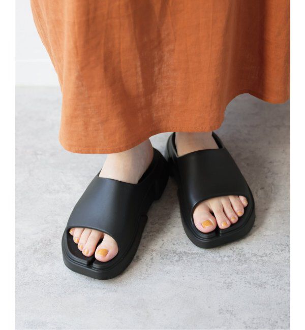 JOURNAL STANDARD relume「【Paes/ペイズ】Slide：サンダル」|サンダル|ブラック