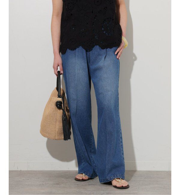 JOURNAL STANDARD relume「《追加》C/Rデニムワイドイージー」|デニム|ネイビー