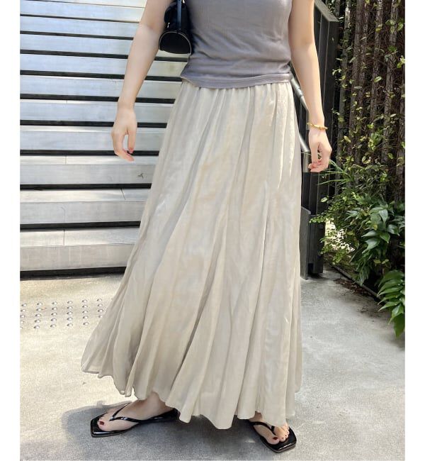 JOURNAL STANDARD「《WEB限定追加2》シアーレーヨンリネンスカート」|スカート|