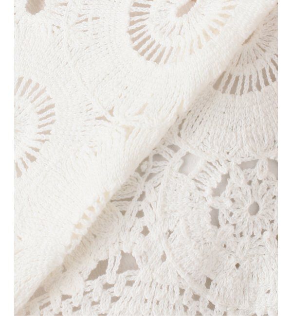 JOURNAL STANDARD relume「《WEB限定追加2》エンブロイダリークロシェノースリーブ」|ニット・セーター|