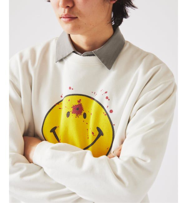 JOURNAL STANDARD relume「スマイリーフェイス 別注フェードプリント スウェット」|スウェット・ジャージ|