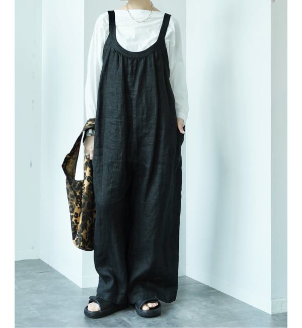 journal standard luxe「Ma`r&rsquo;s Salopette」|オールインワン|ブラック
