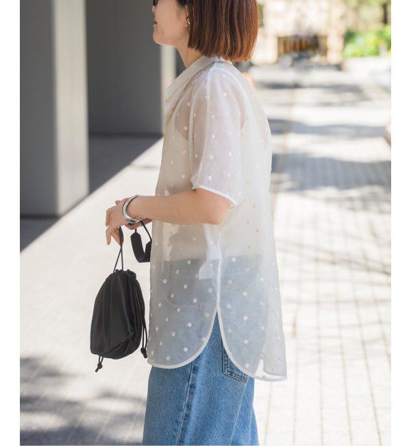 Spick and Span「シアードットサークルシャツ」|シャツ・ブラウス|