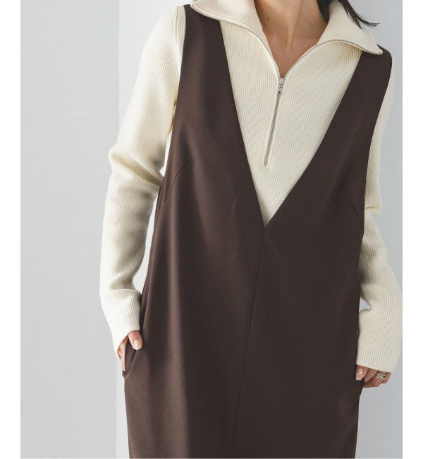 NOBLE「ストレートVネックワンピース」|ワンピース|