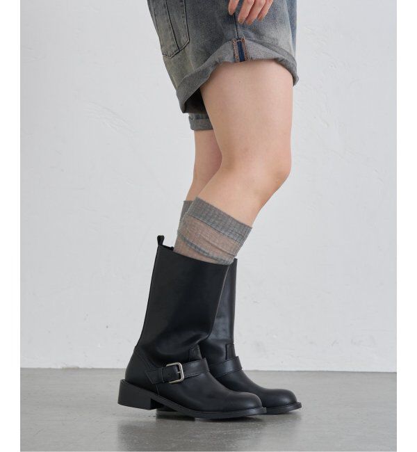 U by SPICK&SPAN「MACMOC/マックモック Engineer Middle Boots」|ショートブーツ|