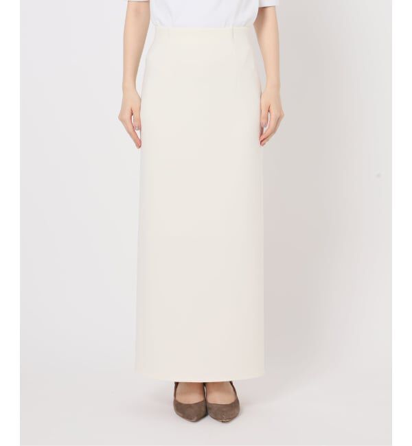 NOBLE「《追加》【洗える】コンフォートジャージーライクタイトスカート 3」|スカート|