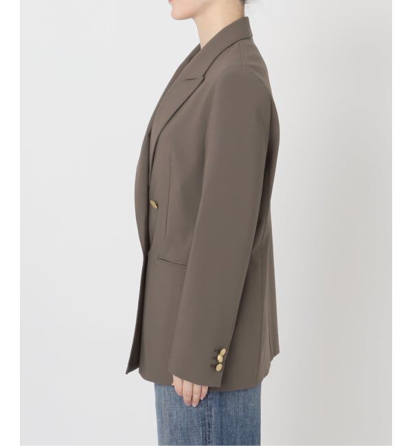 Spick and Span「《新色有り / 追加》プレーンウィーブダブルブレストジャケット」|テーラードジャケット|