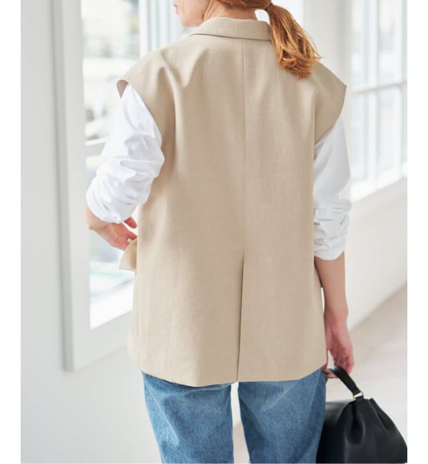 Spick and Span「《手洗い可》エアリーブレンドダブルブレストジレ」|その他|