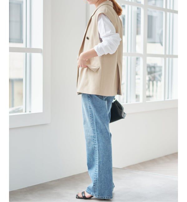 Spick and Span「《手洗い可》エアリーブレンドダブルブレストジレ」|その他|