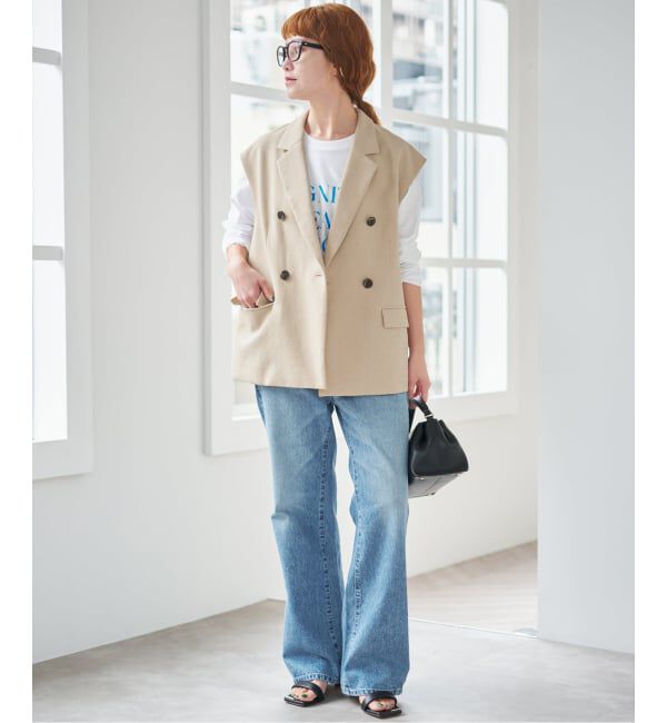 Spick and Span「《手洗い可》エアリーブレンドダブルブレストジレ」|その他|