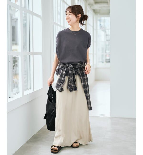 Spick and Span「ウォッシャブルキュプラ マキシスカート」|スカート|