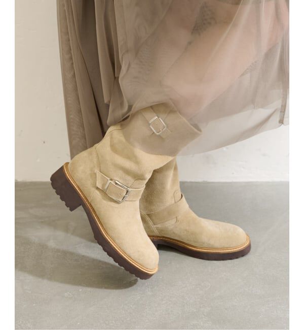  「《追加》レザーエンジニアブーツ」|ショートブーツ|