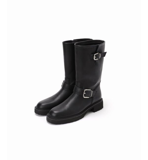  「《追加》レザーエンジニアブーツ」|ショートブーツ|