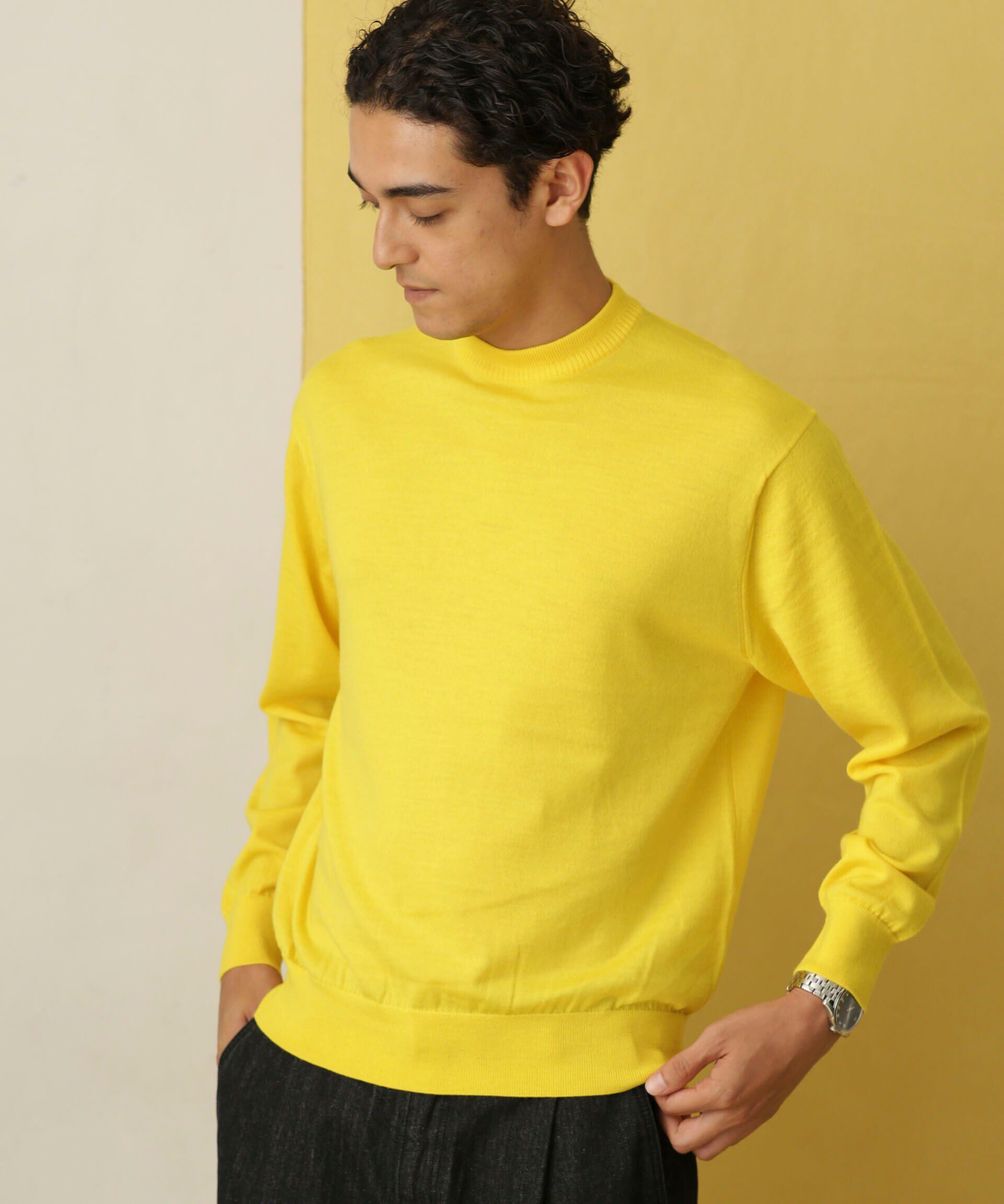 nano･universe「「毛玉レスニット」 ファインゲージクルーネック」|ニット・セーター|