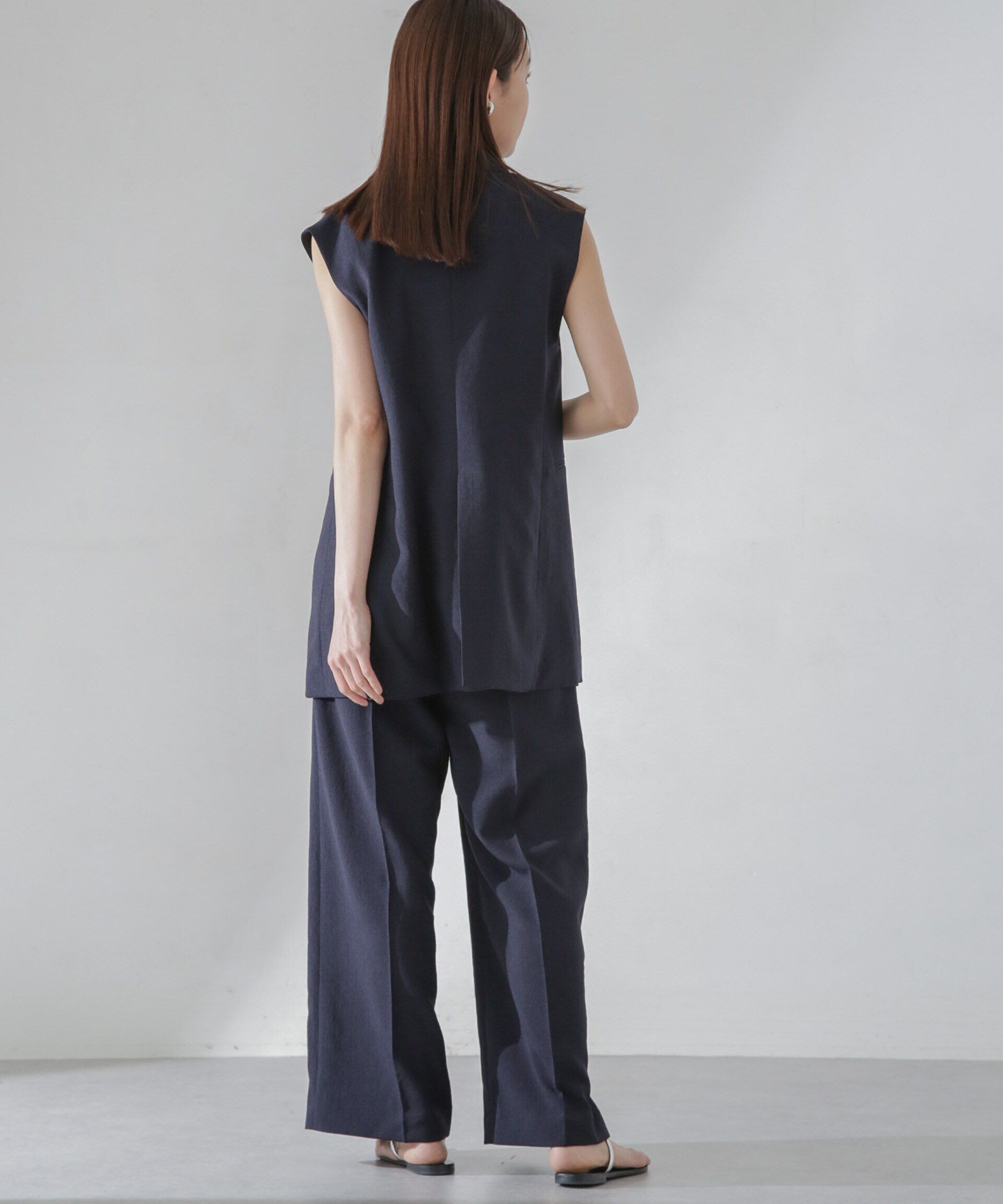 nano･universe「<洗濯機使用可><ﾉﾝｱｲﾛﾝ>ﾒﾗﾝｼﾞﾄﾞﾗｲ ﾍﾞﾙﾄ付きﾜｲﾄﾞ  」|チノ|